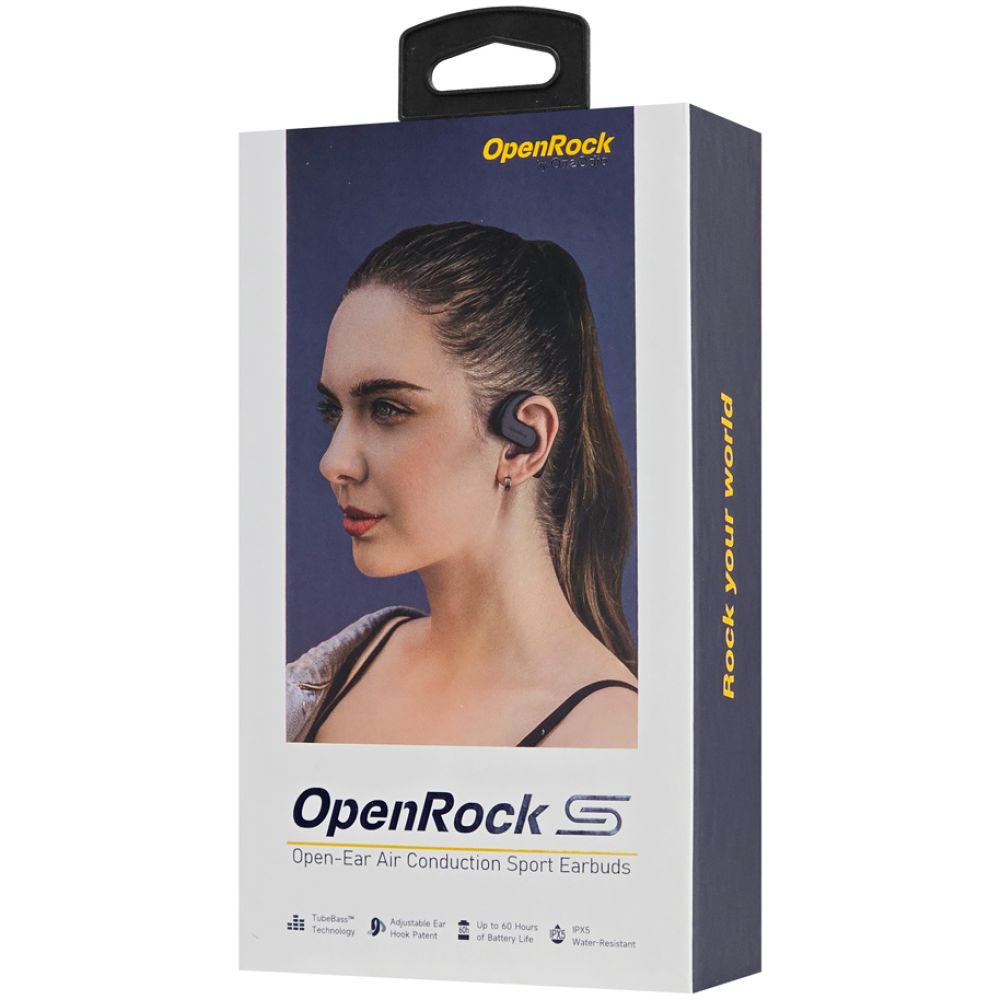 OPENROCKS earphones με θήκη φόρτισης OpenRock S, Open Wearable Stereo, ANC, μαύρο, by OneOdio - Image 3