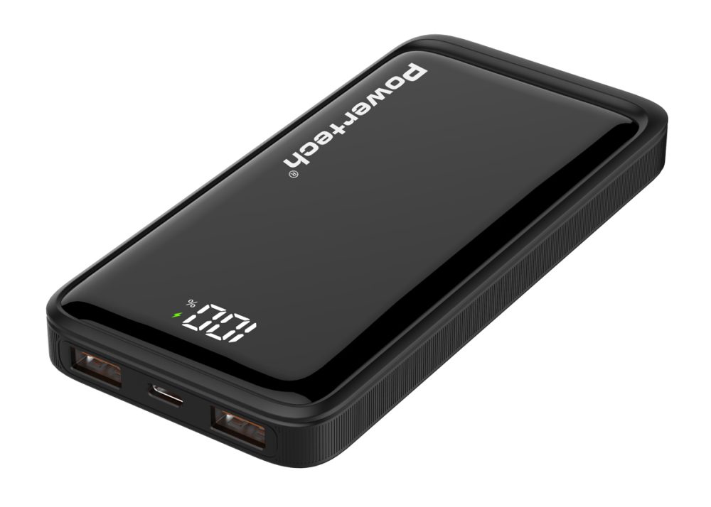 POWERTECH power bank PT-1326 με οθόνη, 10000mAh, 22.5W, μαύρο - Image 2