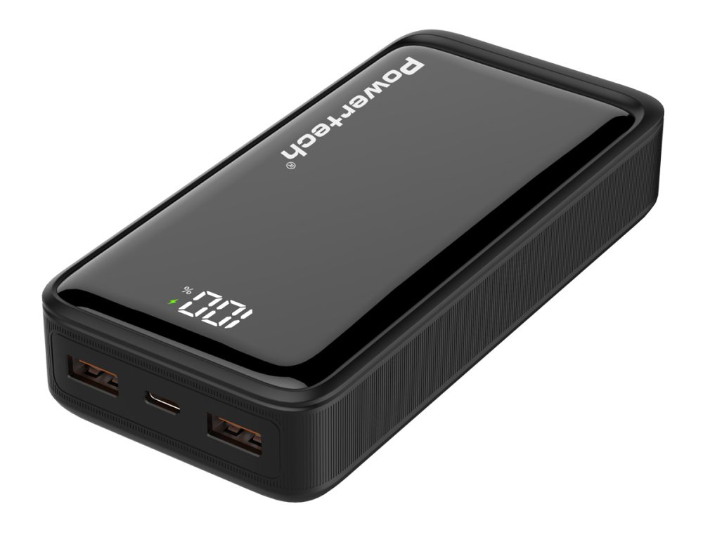 POWERTECH power bank PT-1327 με οθόνη, 20000mAh, 22.5W, μαύρο - Image 2