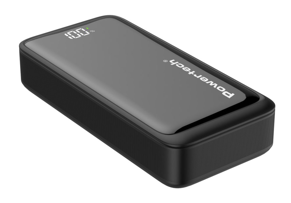 POWERTECH power bank PT-1327 με οθόνη, 20000mAh, 22.5W, μαύρο - Image 3