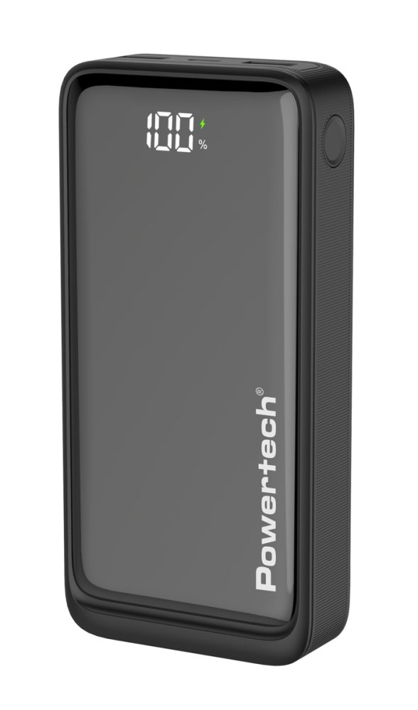 POWERTECH power bank PT-1327 με οθόνη, 20000mAh, 22.5W, μαύρο