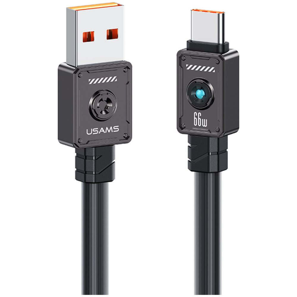 USAMS καλώδιο USB-C σε USB US-SJ686, 66W, 480Mbps, 1.2m, μαύρο