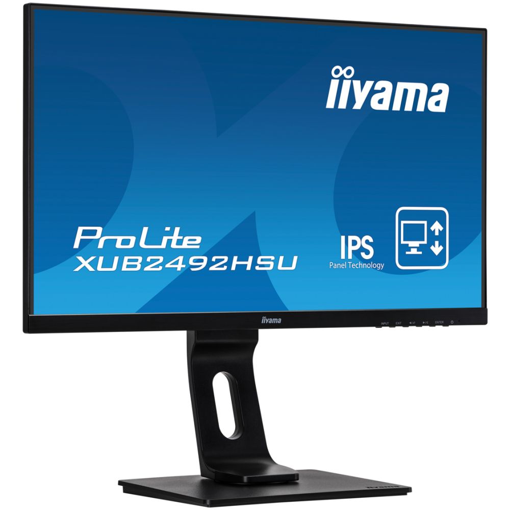 IIYAMA οθόνη ProLite XUB2492HSU, IPS-LED, 23.8", 1920x1080, VGA/HDMI/DisplayPort, μαύρη