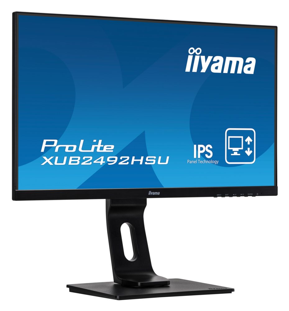 IIYAMA οθόνη ProLite XUB2492HSU, IPS-LED, 23.8", 1920x1080, VGA/HDMI/DisplayPort, μαύρη