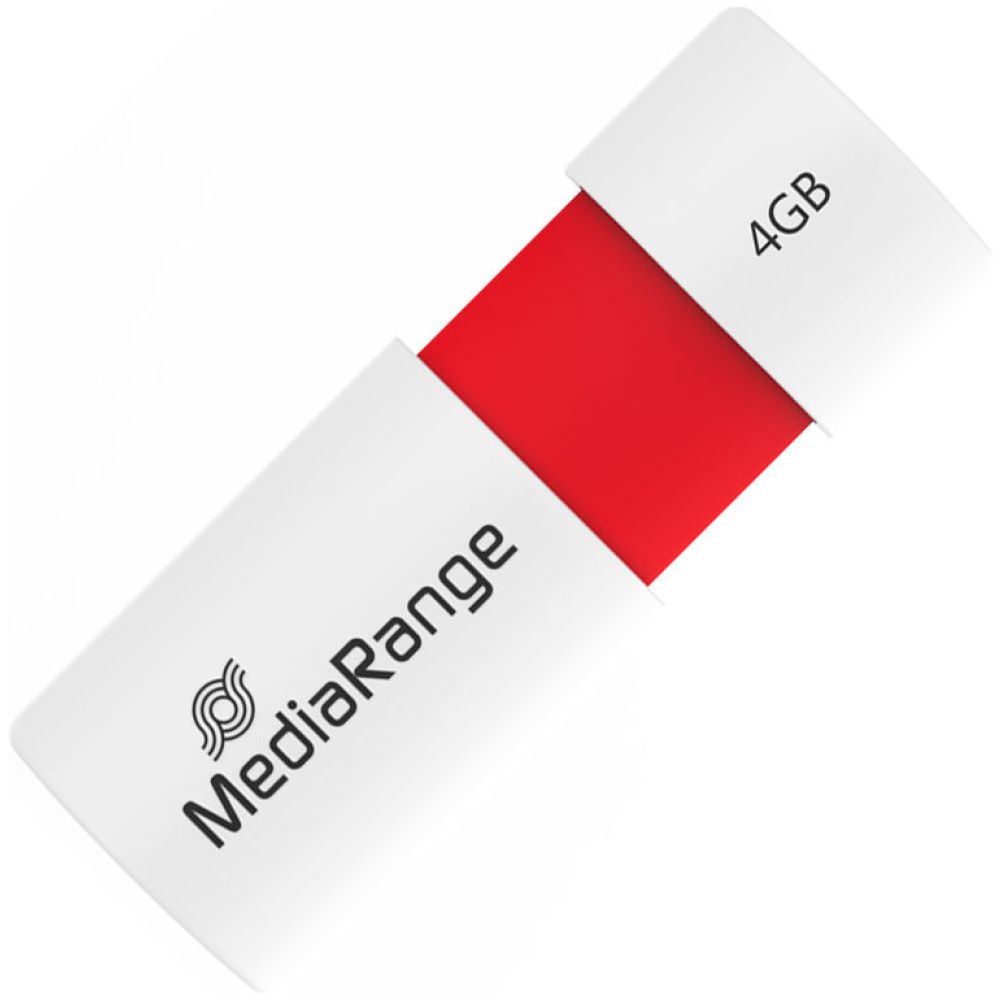 MediaRange USB 2.0 Flash Drive Color Edition 4GB (Red) (MR970)