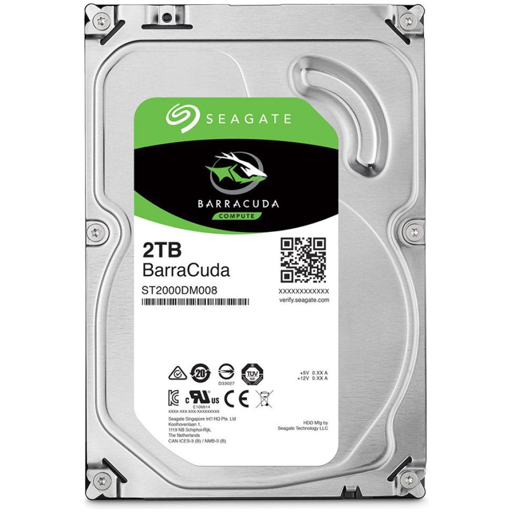 Εσωτερικός Σκληρός Δίσκος SEAGATE 3.5'' 2TB Sata III Barracuda (ST2000DM008) (SEAST2000DM008)