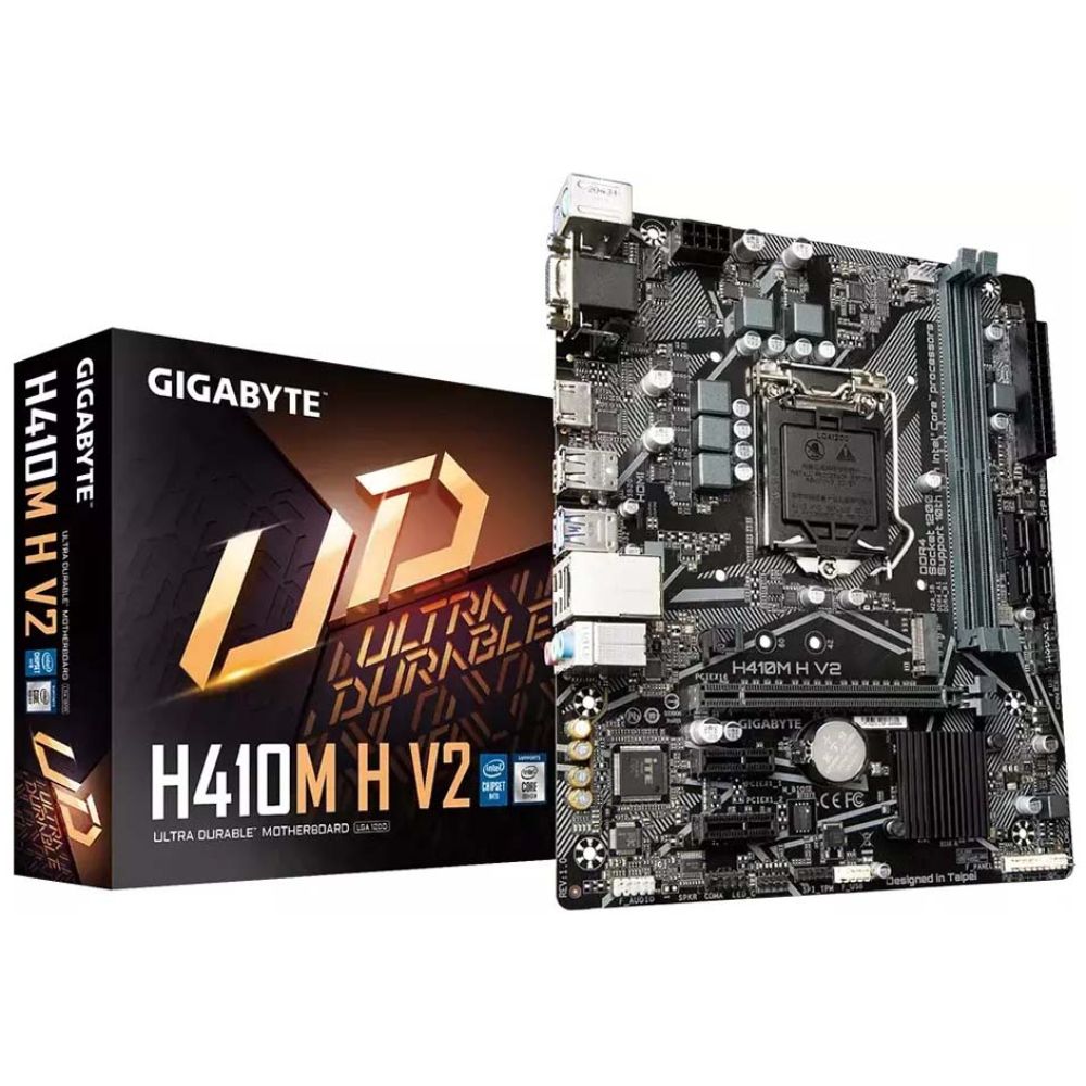 Gigabyte Motherboard 1200 H410M H V2 (rev. 1.0) (H410M H V2) (GIGH410MHV2)