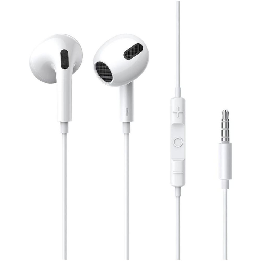 Baseus H17 Earbuds Handsfree with 3.5mm Connector White (NGCR020002) (BASNGCR020002)