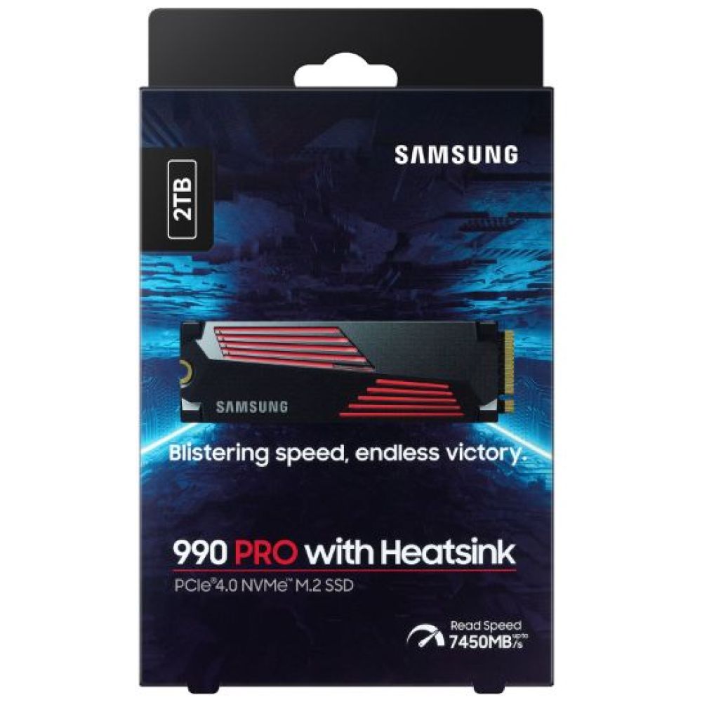 Samsung SSD 990 Pro 2TB M.2 NVMe w/Heatsink (MZ-V9P2T0CW)