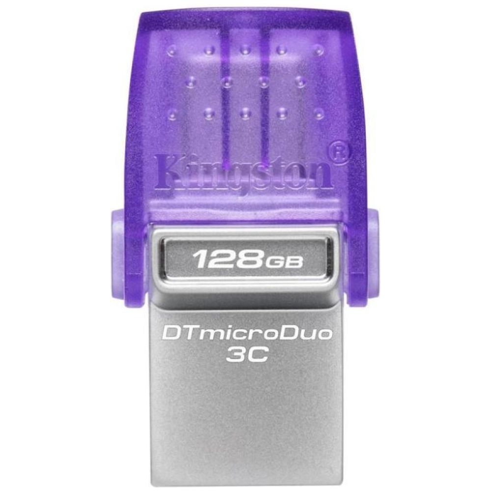 Kingston DataTraveler MicroDuo 3C 128GB USB 3.1 Stick Purple (DTDUO3CG3/128GB) (KINDTDUO3CG3-128GB)