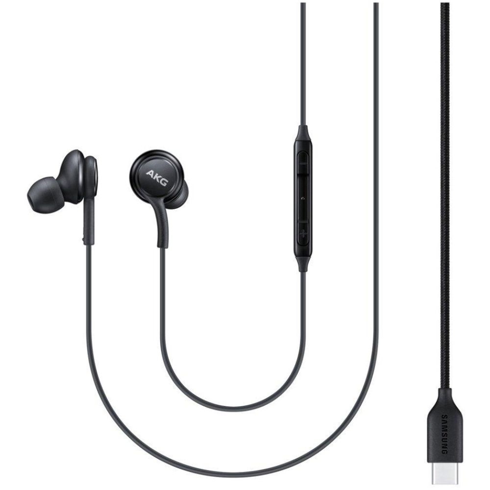 Samsung EO-IC100 In-ear Handsfree με Βύσμα USB-C Μαύρο (IC100BBEGEU) (SAMIC100BBEGEU)