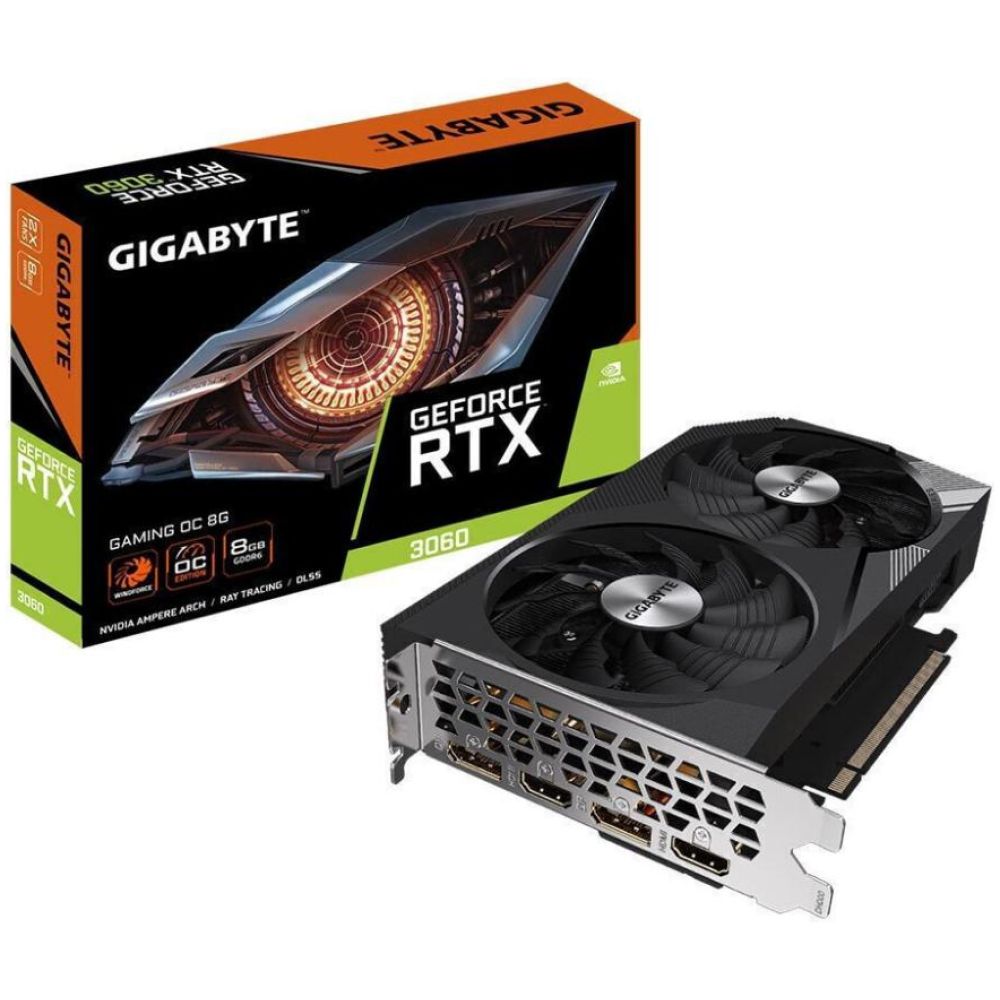 Gigabyte GeForce RTX 3060 8GB GDDR6 Gaming OC Rev 2.0 (GV-N3060GAMING OC-8GD 2.0) (GIGGV-N3060GAMING OC-8GD 2.0)