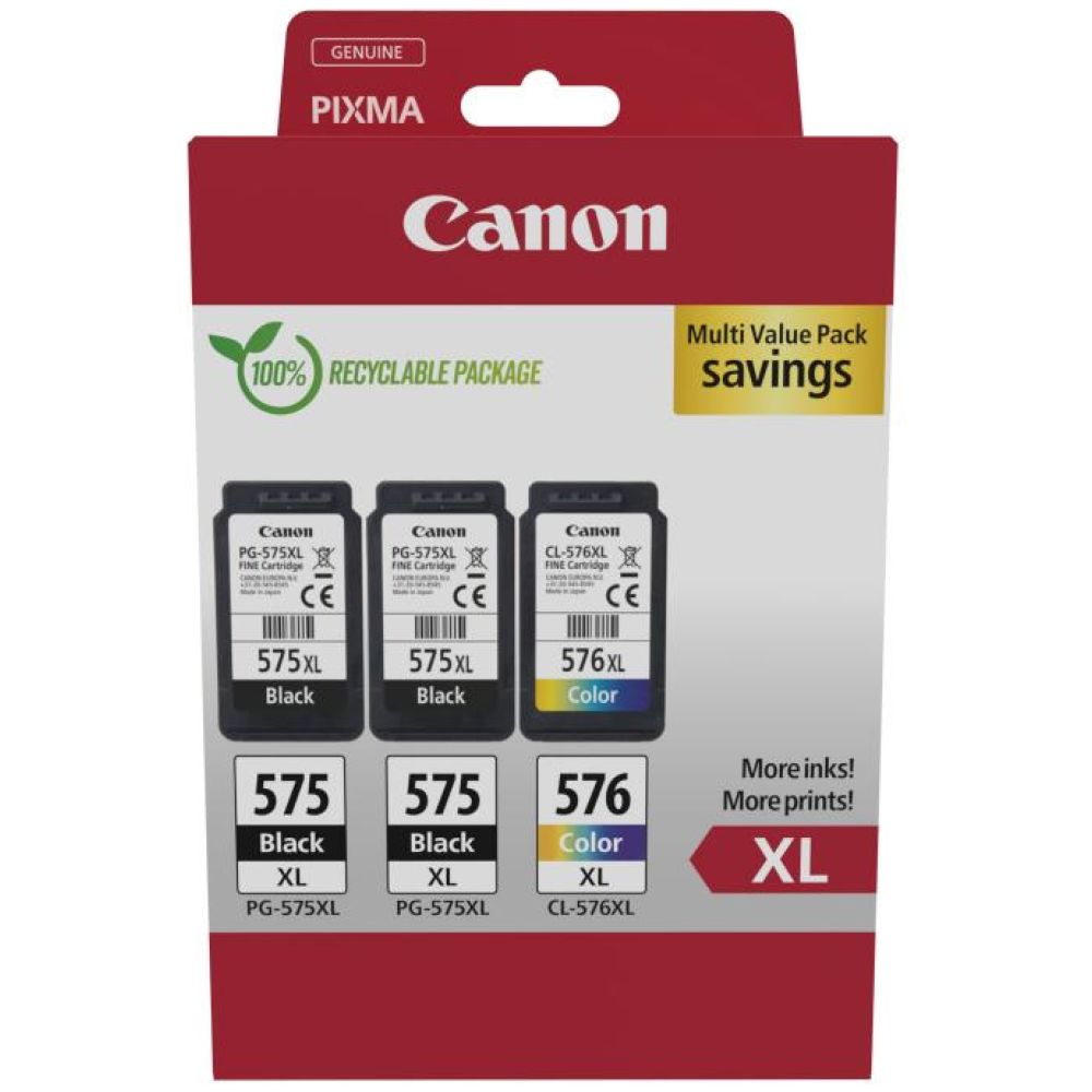 Canon Μελάνι Inkjet PG-575XLx2/CL-576XL MultiPack (5437C004) (CANCL-576XLMP)