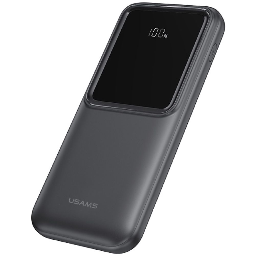 USAMS power bank US-CD194 με καλώδια, 5x έξοδοι, 10000mAh, 10W, μαύρο