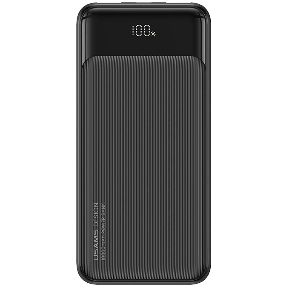 USAMS power bank US-CD198, 3x θύρες εξόδου, 10000mAh, 10W, μαύρο