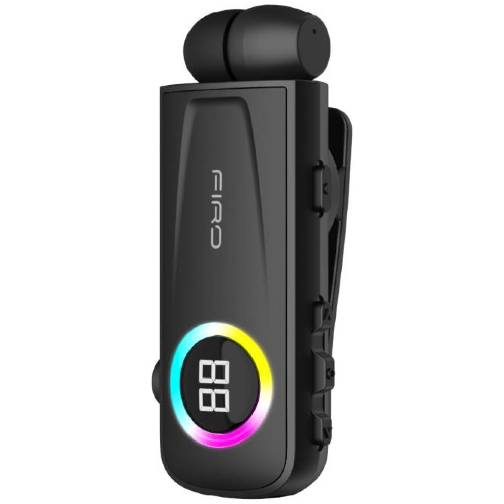 FIRO H17 BUSINESS BLUETOOTH RETRACTABLE EARPHONE ΜΕ ΟΘΟΝΗ, ΜΑΥΡΟ - Image 3