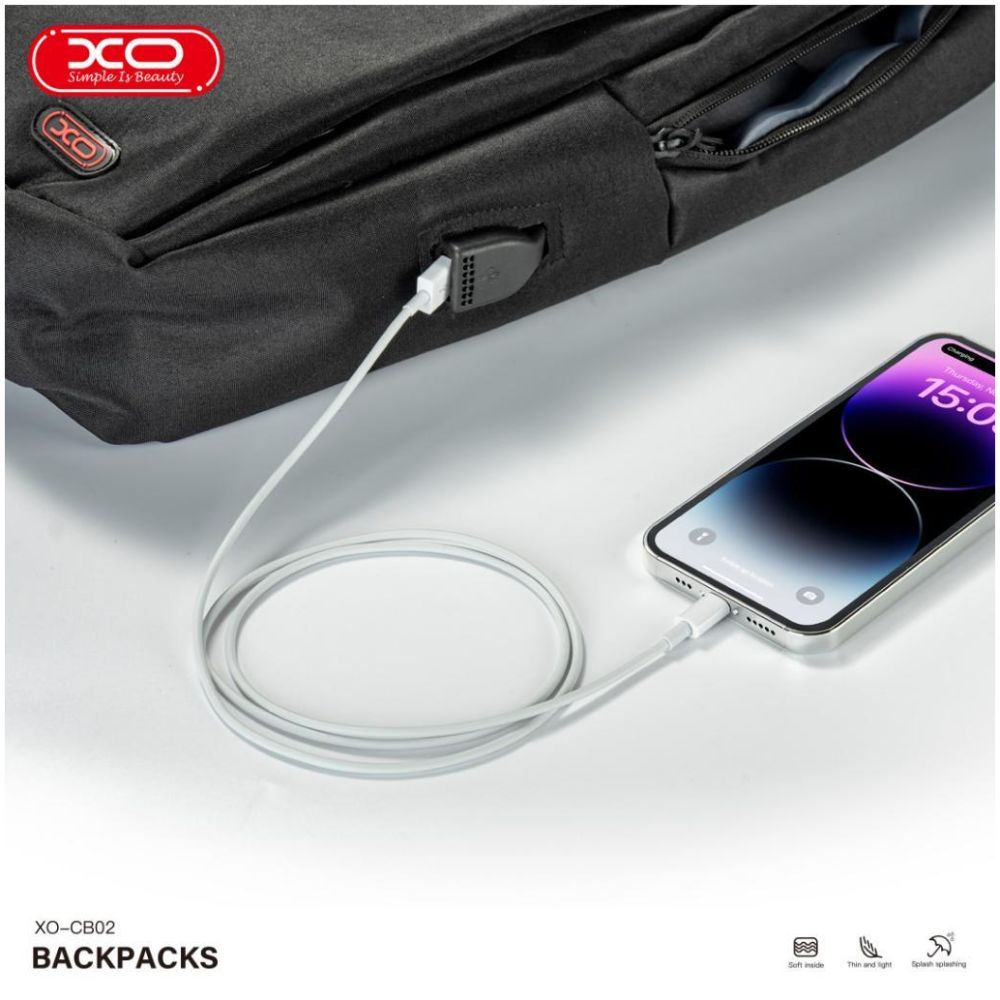 XO CB02 15.6-INCH ΑΔΙΑΒΡΟΧΗ ΤΣΑΝΤΑ BACKPACK ΓΙΑ ΛΑΠΤΟΠ - Image 3