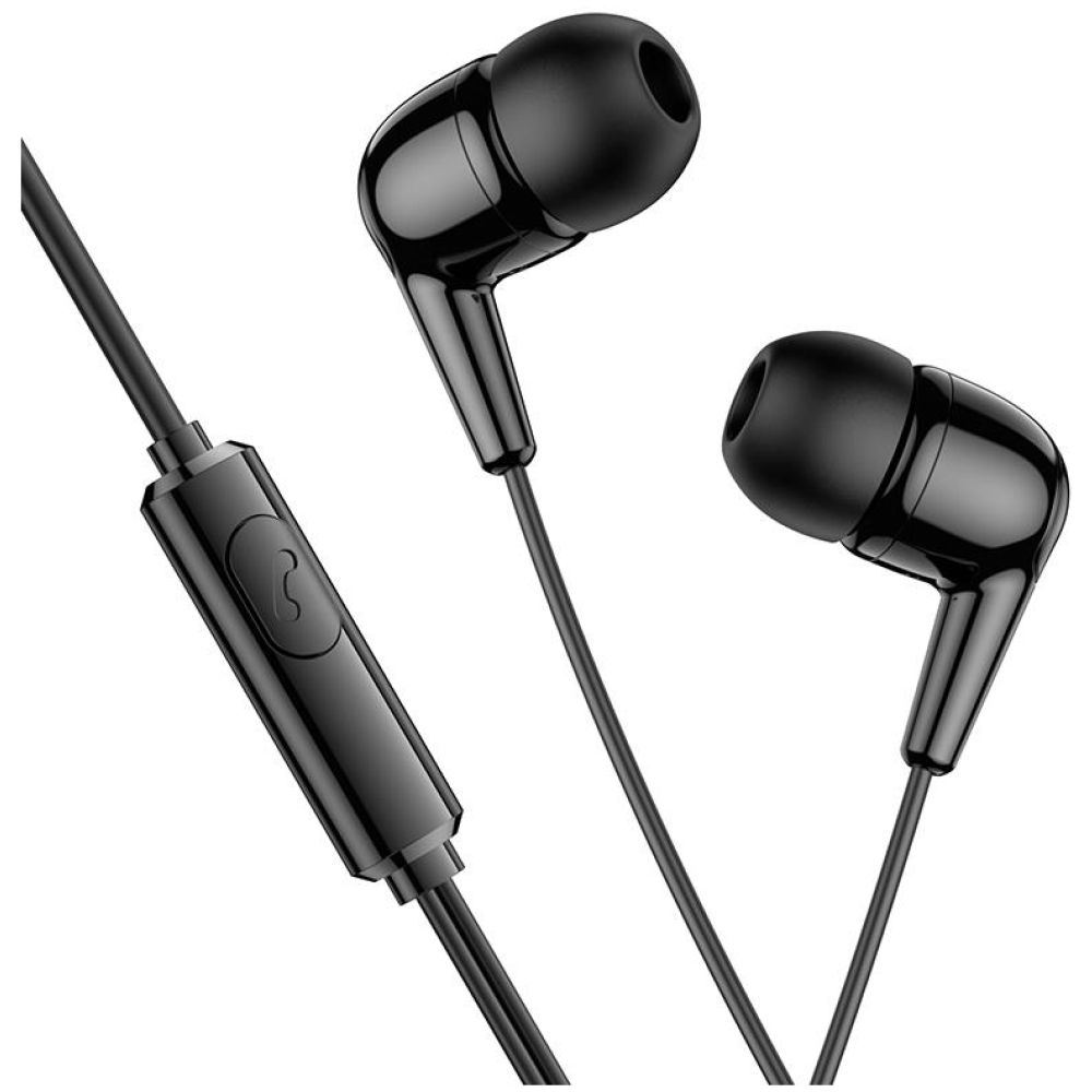 HOCO M97 ΑΚΟΥΣΤΙΚΑ HANDSFREE ENJOY, 3,5mm, ΜΑΥΡΟ