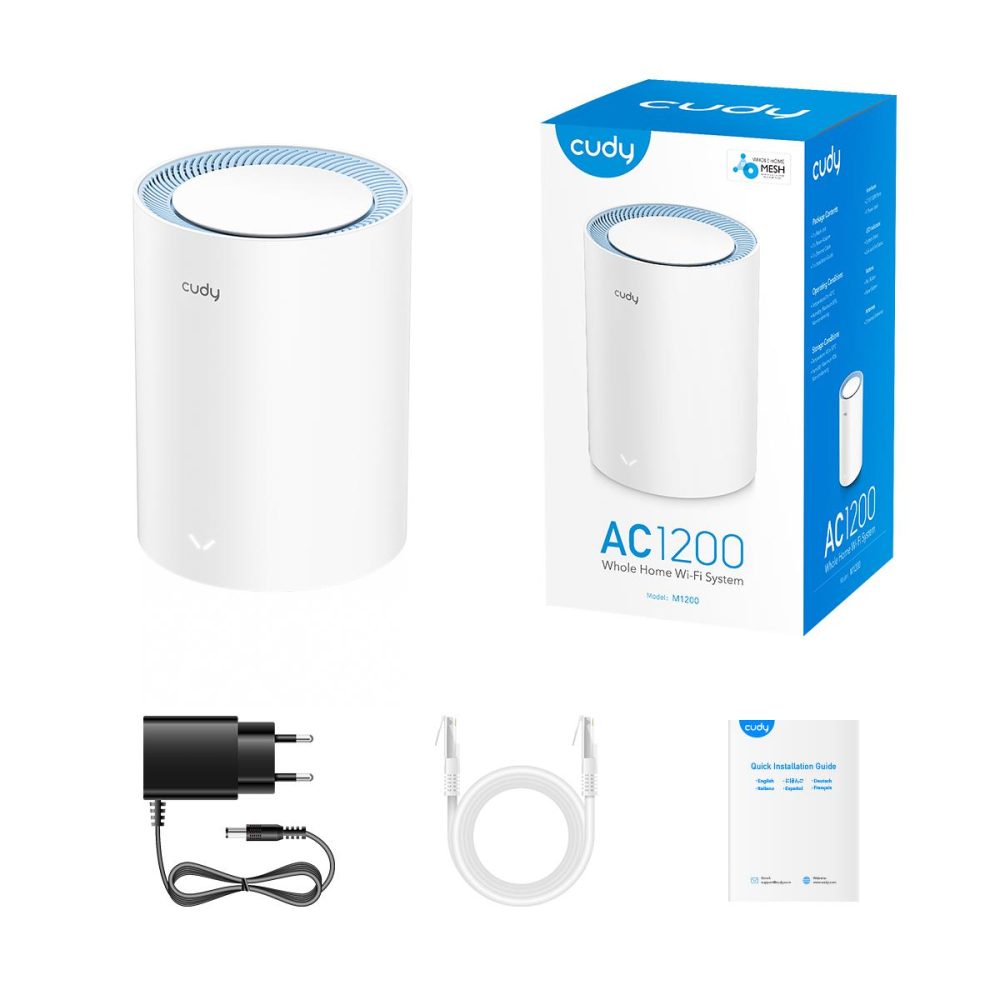 CUDY M1200 AC1200 DUAL BAND WIFI MESH SYSTEM, 1 PACK - Image 4