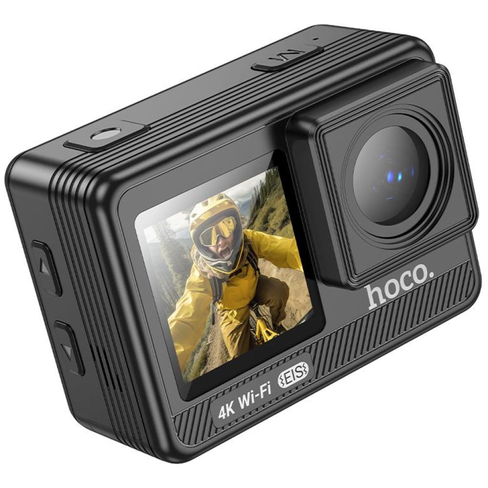 HOCO DV102 4K ANTI-SHAKE SPORTS CAMERA, ΜΑΥΡΗ