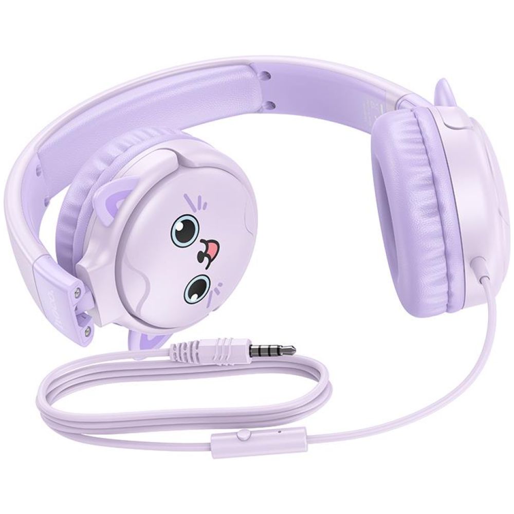 HOCO W61 VOICE WIRED HEADPHONES, DREAM PURPLE