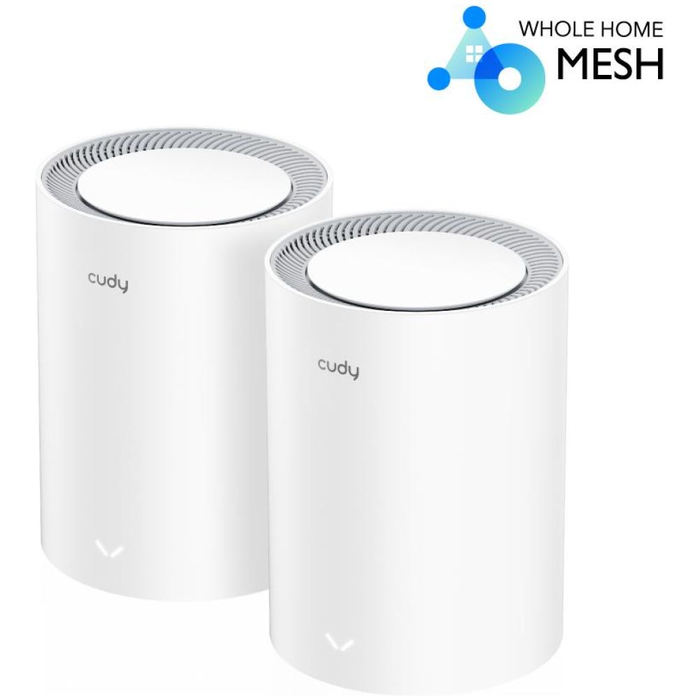 CUDY M3000 AX3000 2.5G Wi-Fi 6 MESH, 2 PACK, DUAL BAND, MU-MIMO