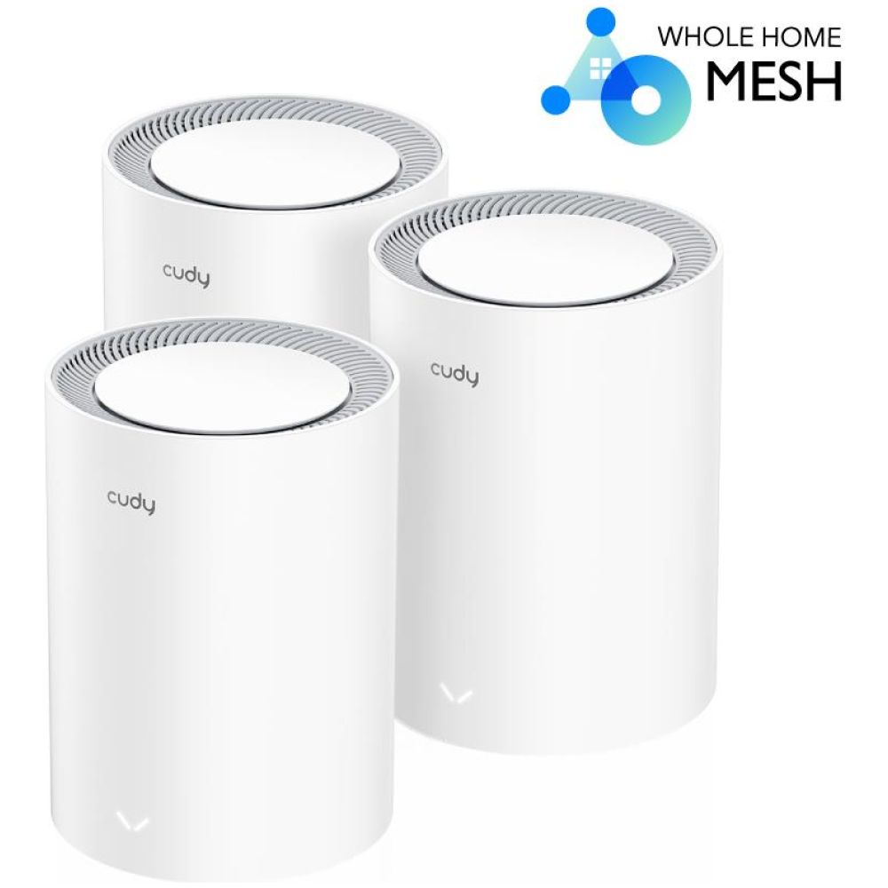 CUDY M3000 AX3000 2.5G Wi-Fi 6 MESH, 3 PACK, DUAL BAND, MU-MIMO