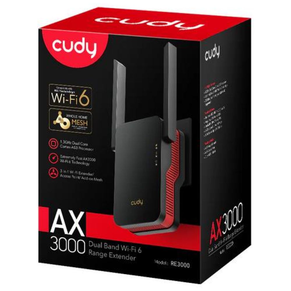 CUDY RE3000 AX3000 DUAL BAND WI-FI 6, MESH REPEATER - Image 5