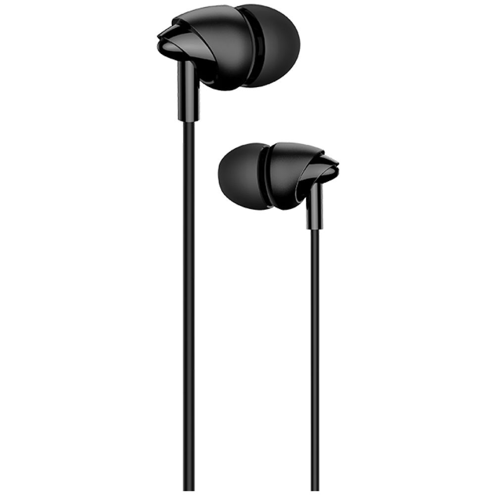 USAMS earphones με μικρόφωνο EP-39, 3.5mm σύνδεση, Φ10mm, 1.2m, μαύρα