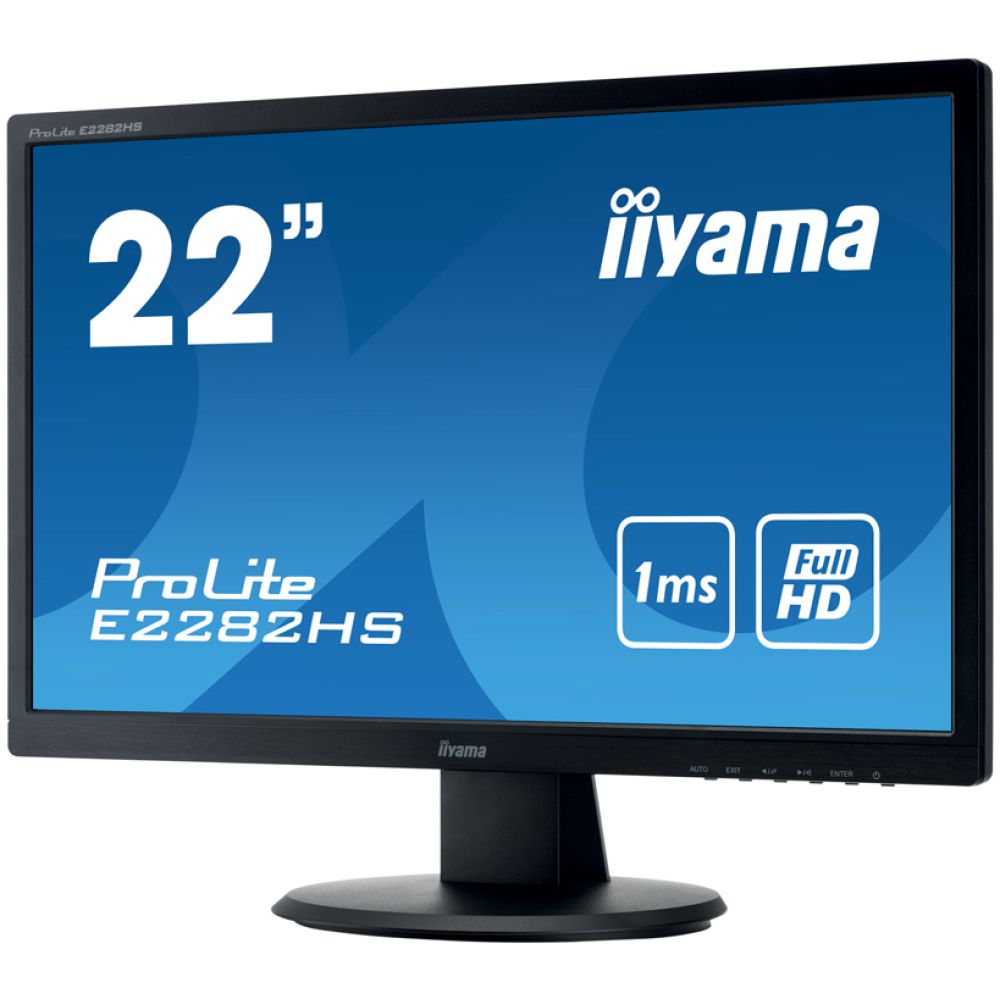 IIYAMA used οθόνη E2282HS-B1 LED, 22" 1920x1080, VGA/DVI/HDMI, Grade A