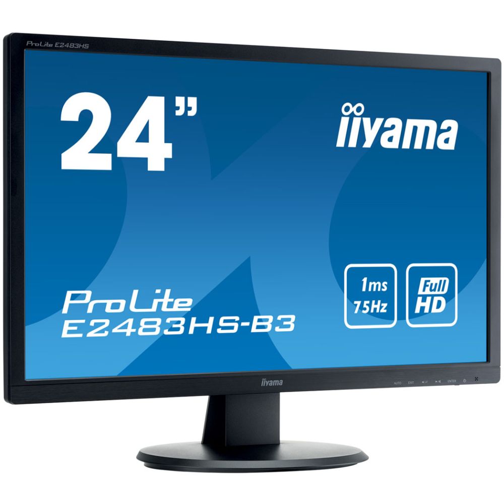 IIYAMA used οθόνη E2483HS LED, 24" FULL HD, DVI/VGA/HDMI, Grade A