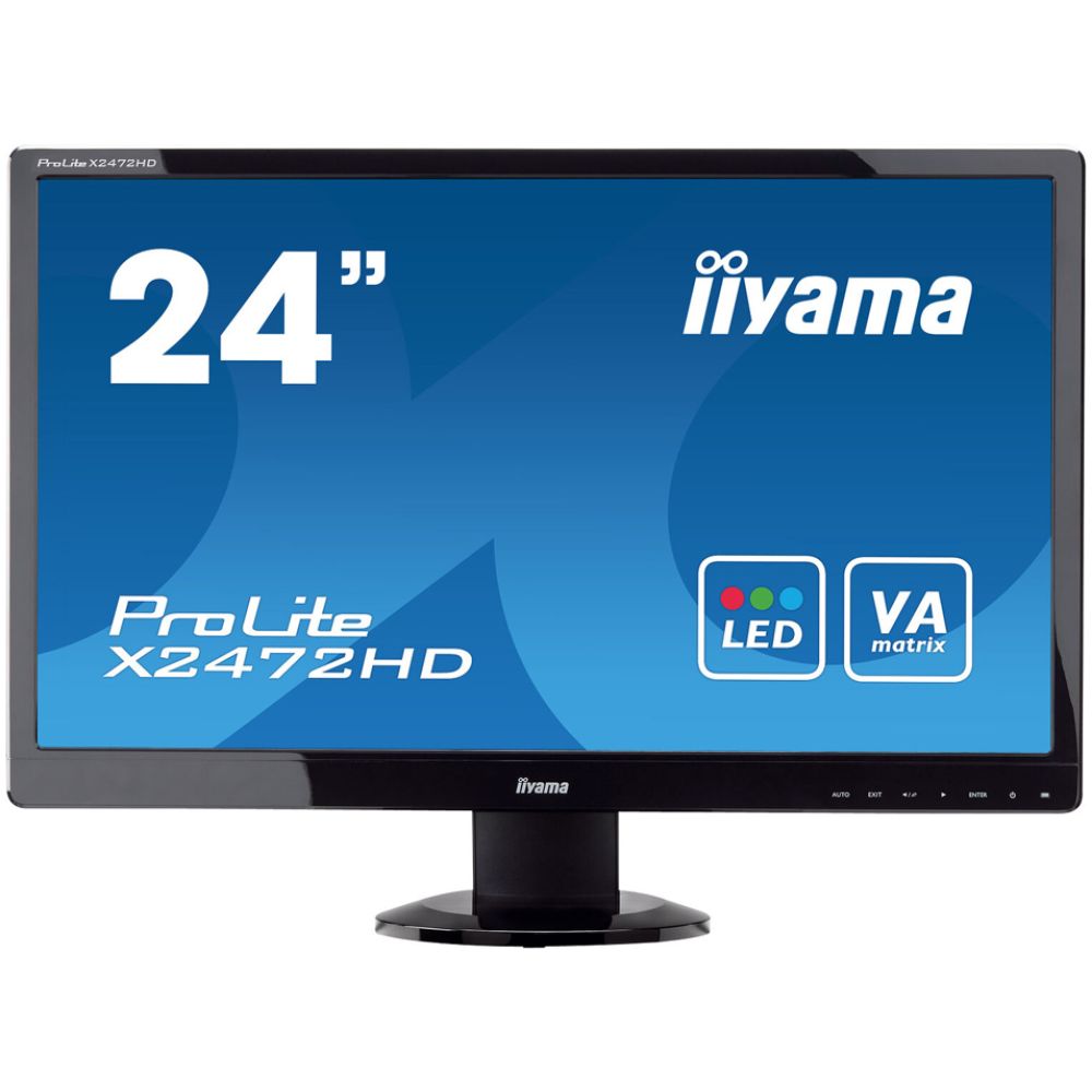 IIYAMA used οθόνη X2472HD LED, 24" Full HD, VGA/HDMI/DVI, Grade A