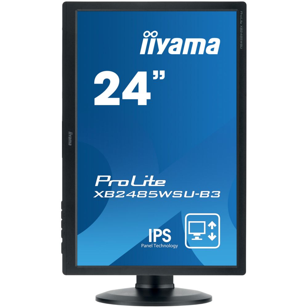 IIYAMA used οθόνη XB2485WSU LED IPS, 24.1", VGA/DVI/DisplayPort, Grade B - Image 2