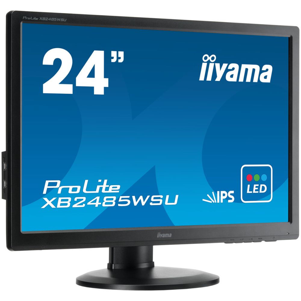 IIYAMA used οθόνη XB2485WSU LED IPS, 24.1", VGA/DVI/DisplayPort, Grade B