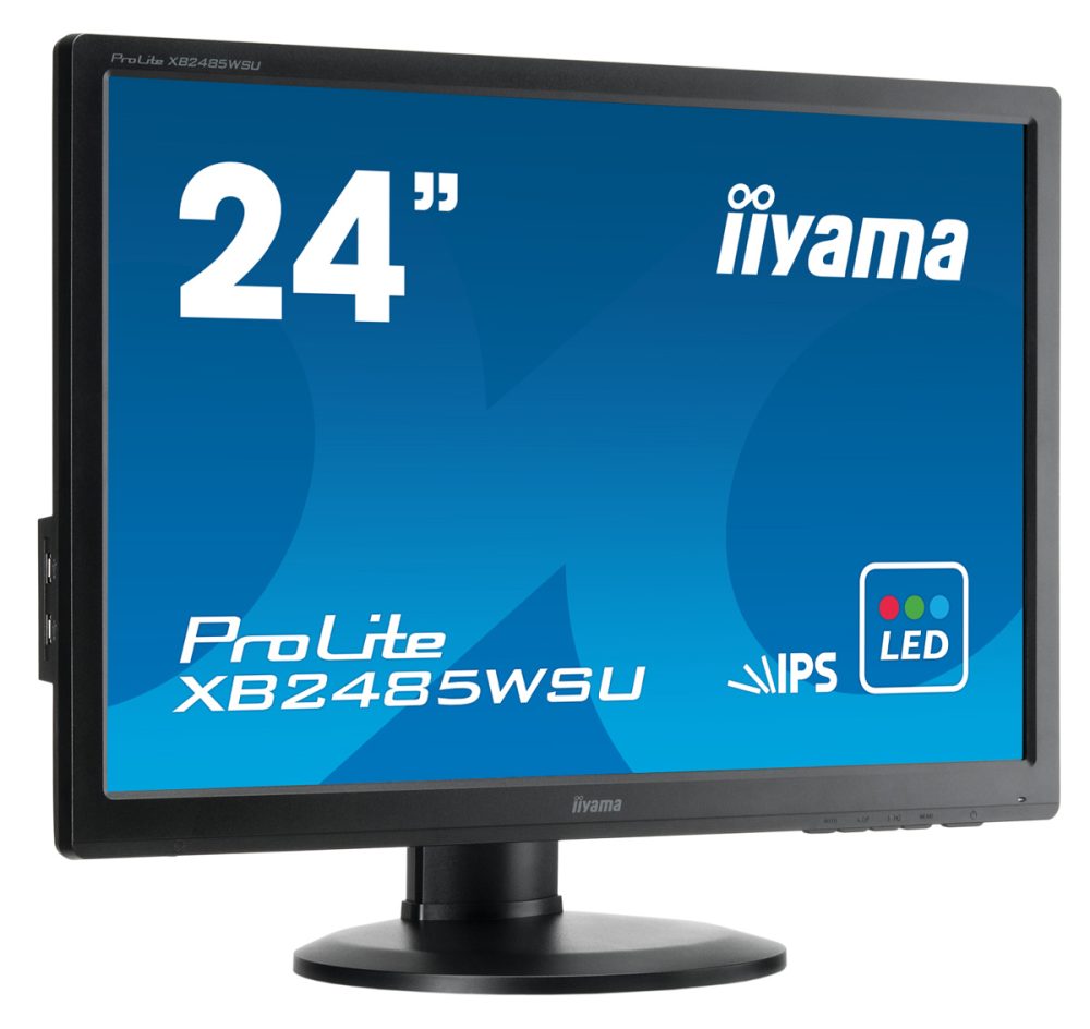 IIYAMA used οθόνη XB2485WSU LED IPS, 24.1", VGA/DVI/DisplayPort, Grade B