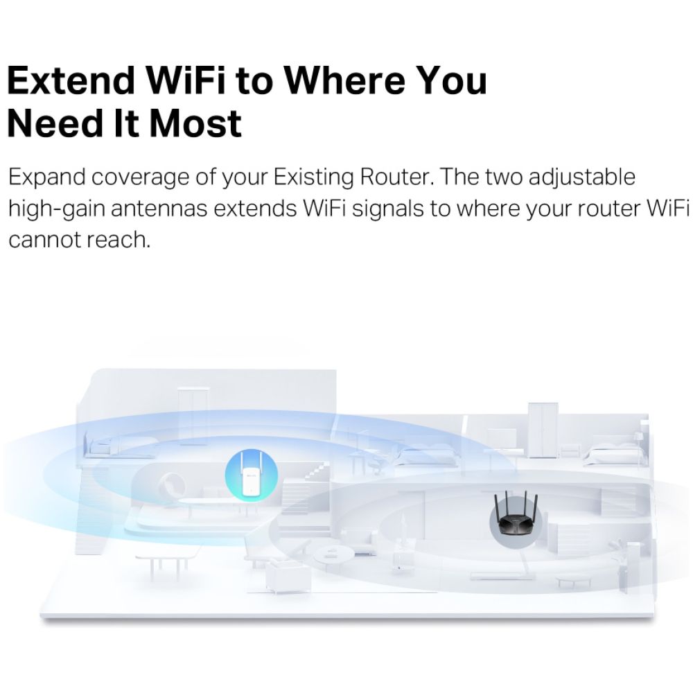 MERCUSYS range extender ME60X, WiFi 6, 1500Mbps AX1500, Ver. 1.0 - Image 5