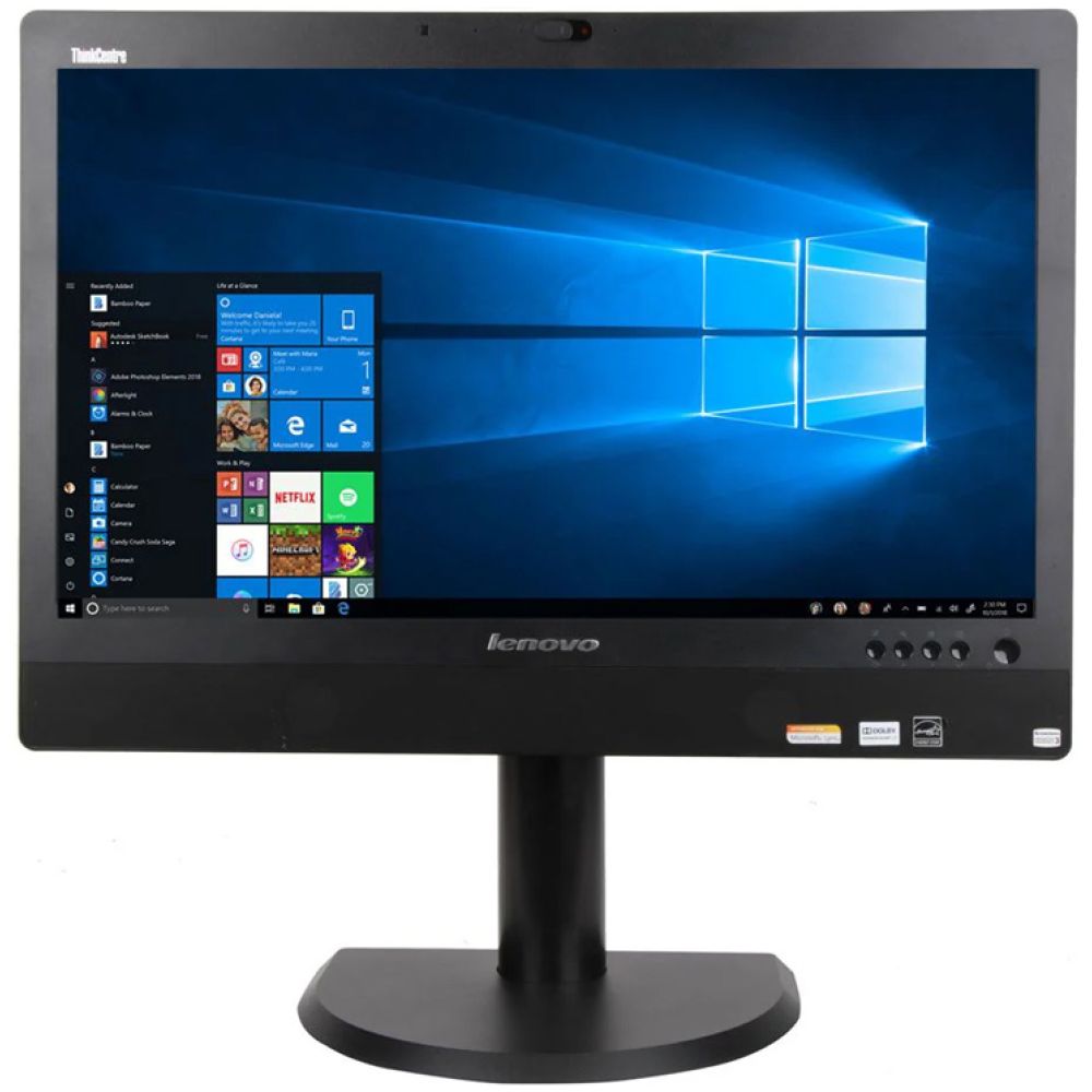 LENOVO PC ThinkCentre M92z AIO, Refurbished Grade A, i3-3220, 4/500GB, 23", DVD, FreeDOS