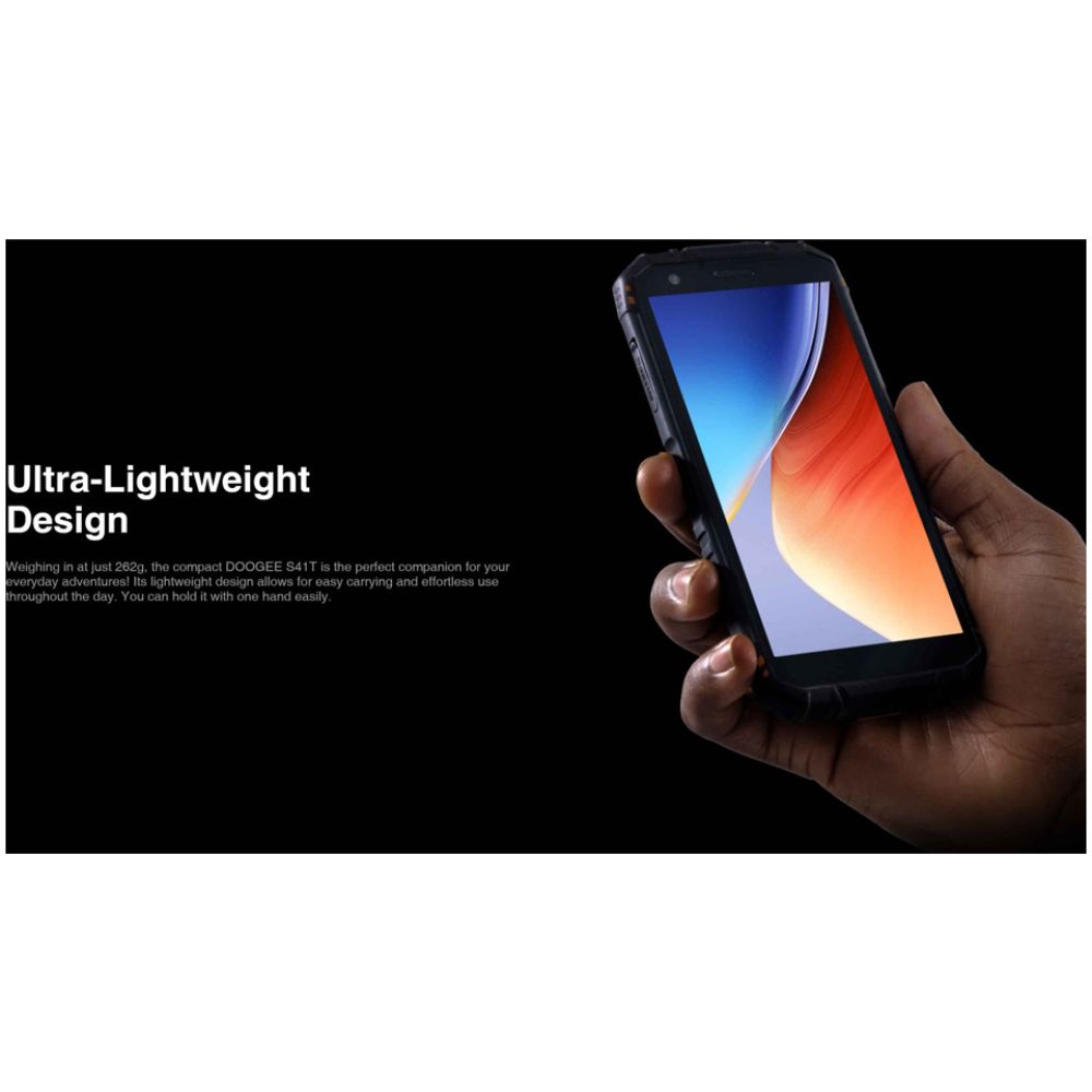 DOOGEE smartphone S41T, 5.5", 4/64GB, 6300mAh, IP68/IP69K, μαύρο - Image 2