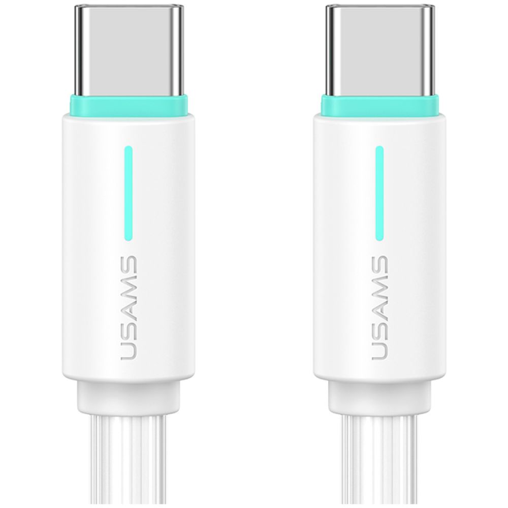 USAMS καλώδιο USB-C US-SJ734, 60W, 480Mbps, 1m, λευκό