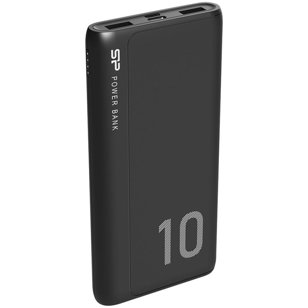 SILICON POWER power bank GP15, 10000mAh, 2x USB output, 2.1A, μαύρο