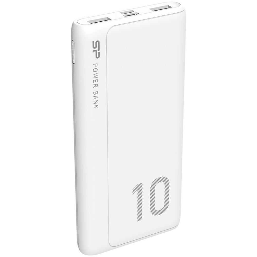 SILICON POWER power bank GP15, 10000mAh, 2x USB output, 2.1A, λευκό