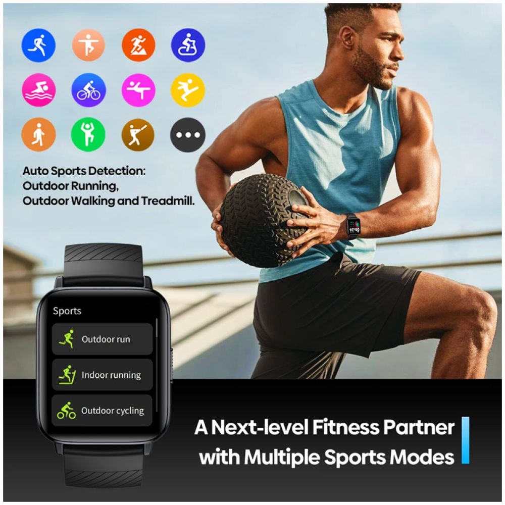 ZEBLAZE smartwatch Swim, 1.69", GPS, heart rate, 5 ATM, μαύρο - Image 5