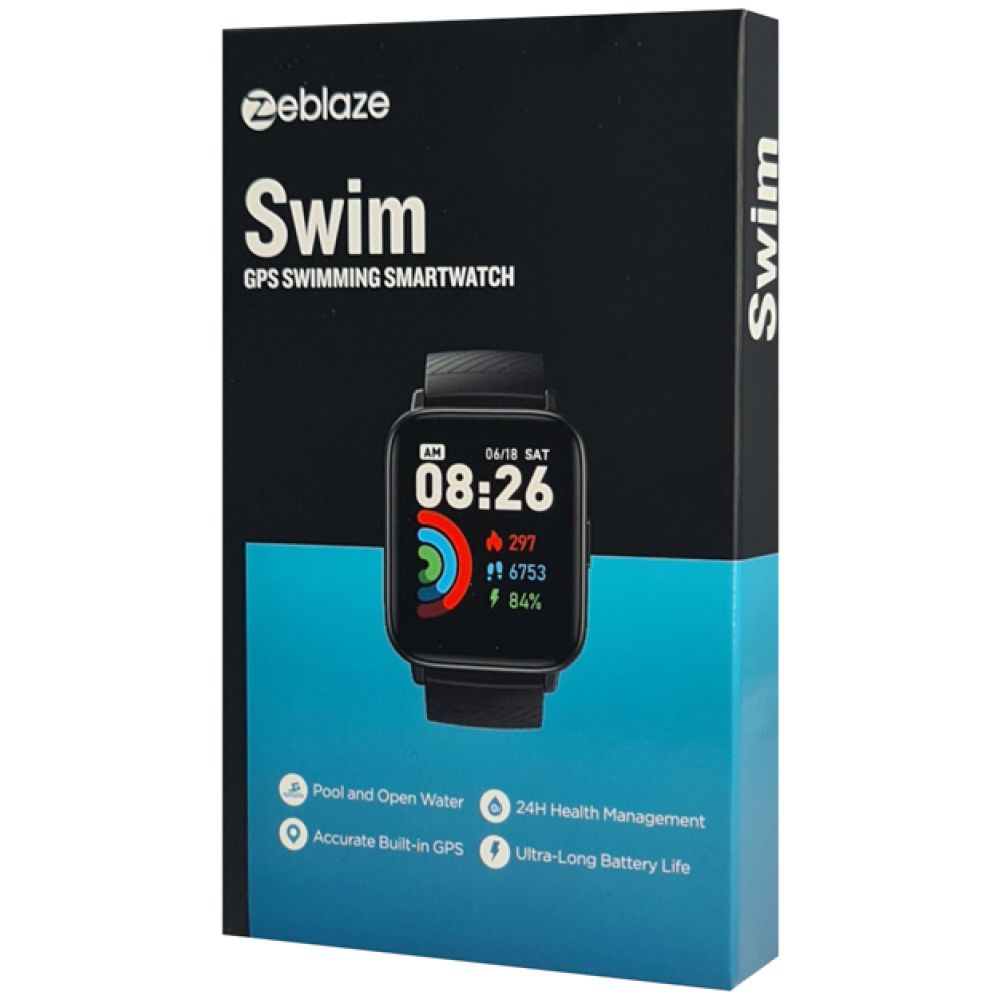 ZEBLAZE smartwatch Swim, 1.69", GPS, heart rate, 5 ATM, μαύρο - Image 7