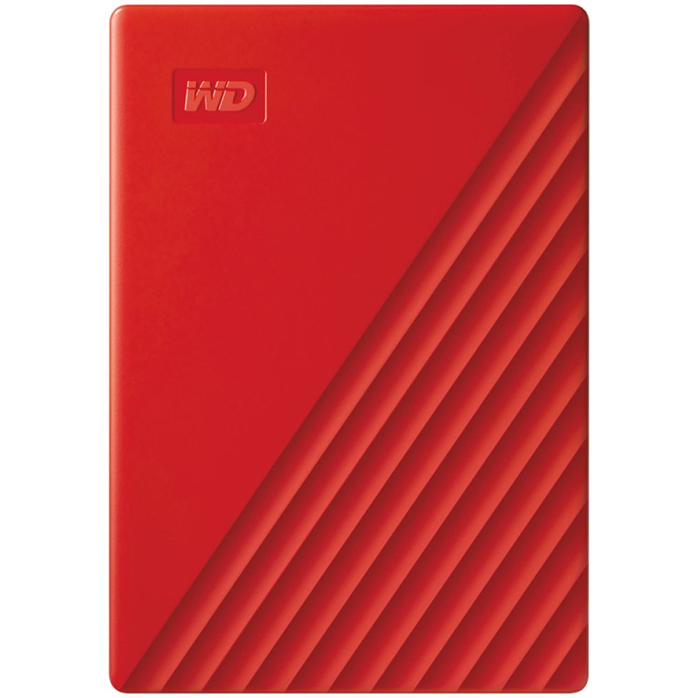 Western Digital My Passport 2TB External USB 3.2 Gen 1 Portable Hard Drive (Red) (WDBYVG0020BRD-WESN)