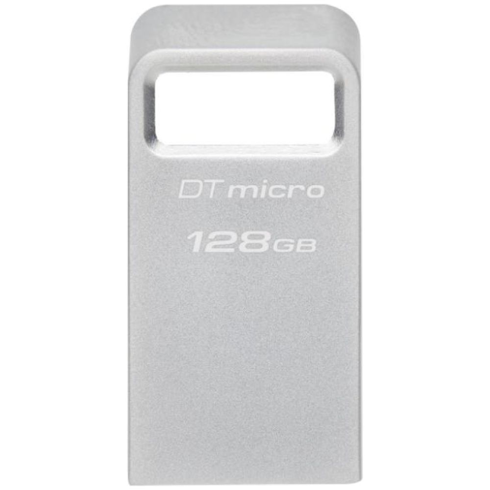 Kingston DataTraveler Micro Gen2 128GB USB 3.2 Stick Silver (DTMC3G2/128GB) (KINDTMC3G2-128GB)