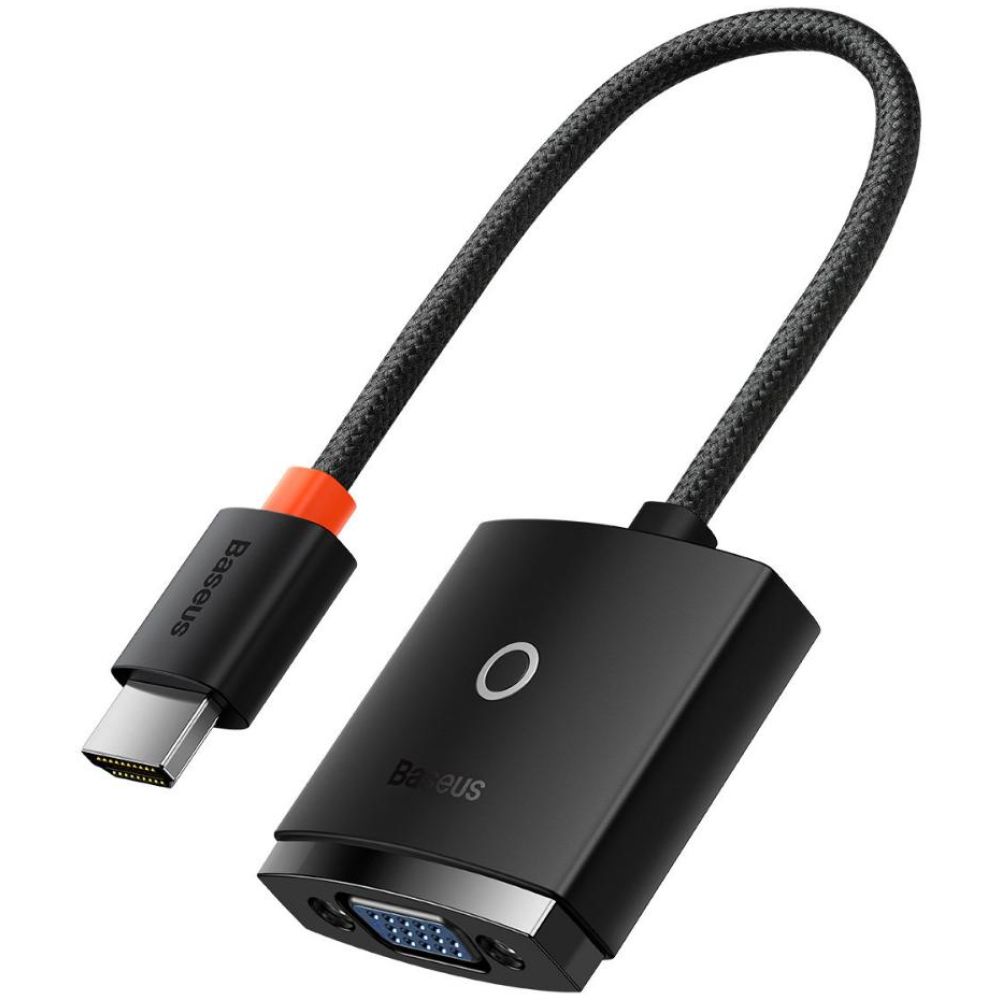 Baseus Lite Series Μετατροπέας HDMI male σε 3.5mm / VGA female Μαύρο (WKQX010101) (BASWKQX010101)