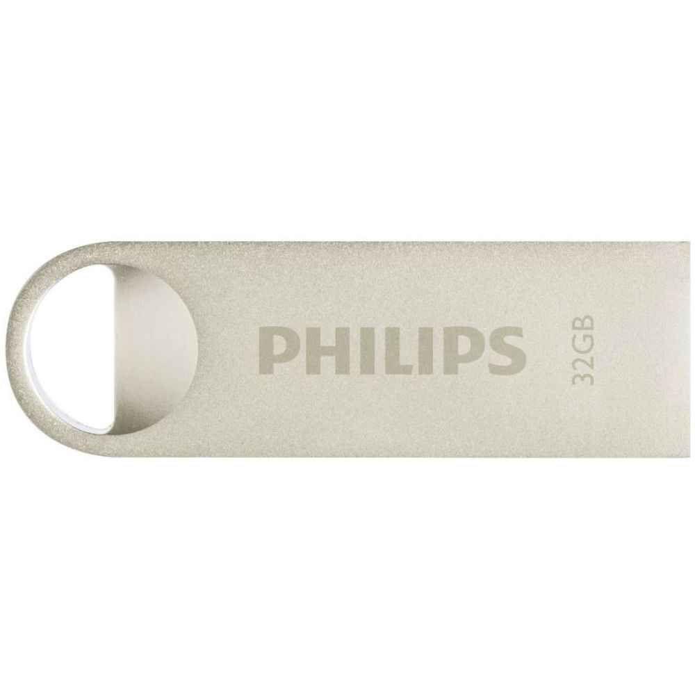 Philips Moon 32GB USB 2.0 Stick Ασημί (FM32FD160B/00) (PHIFM32FD160B-00)