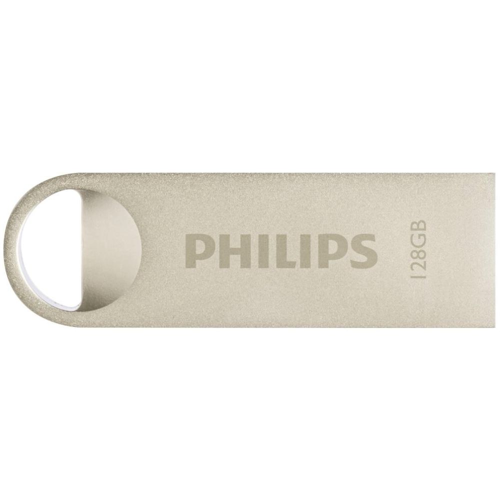 Philips Moon 128GB USB 2.0 Stick Ασημί (FM12FD160B/00) (PHIFM12FD160B-00)