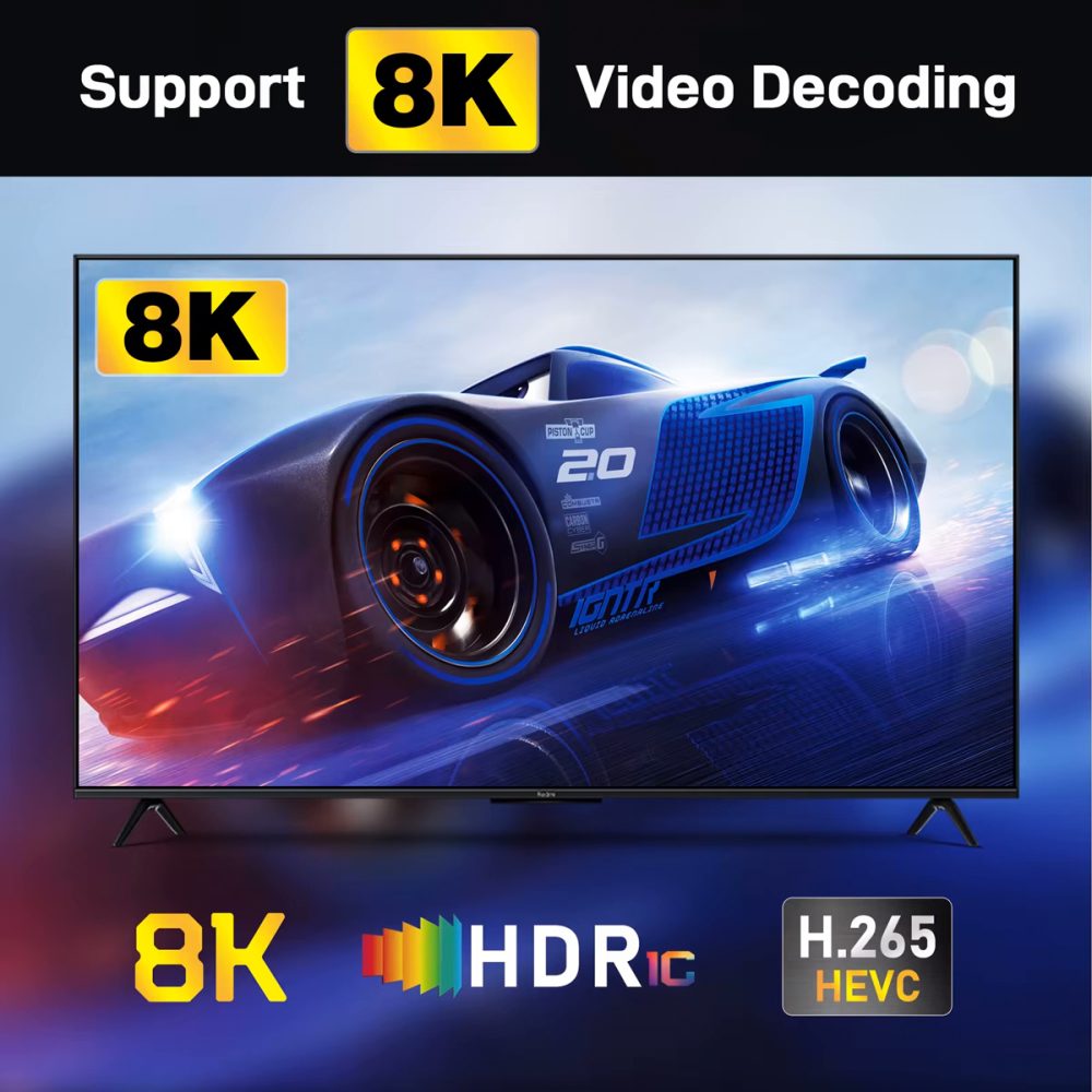 H96 TV Box Μ6, 8K, H618, 4/32GB, WiFi 6, Android 12 - Image 5