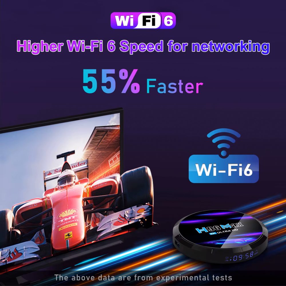 H96 TV Box Μ6, 8K, H618, 4/32GB, WiFi 6, Android 12 - Image 6